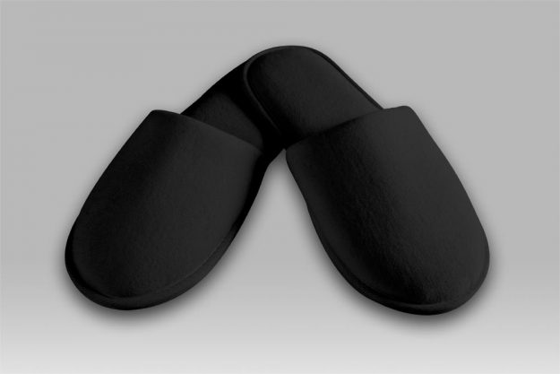 Velours-Slipper ATLANTIK schwarz